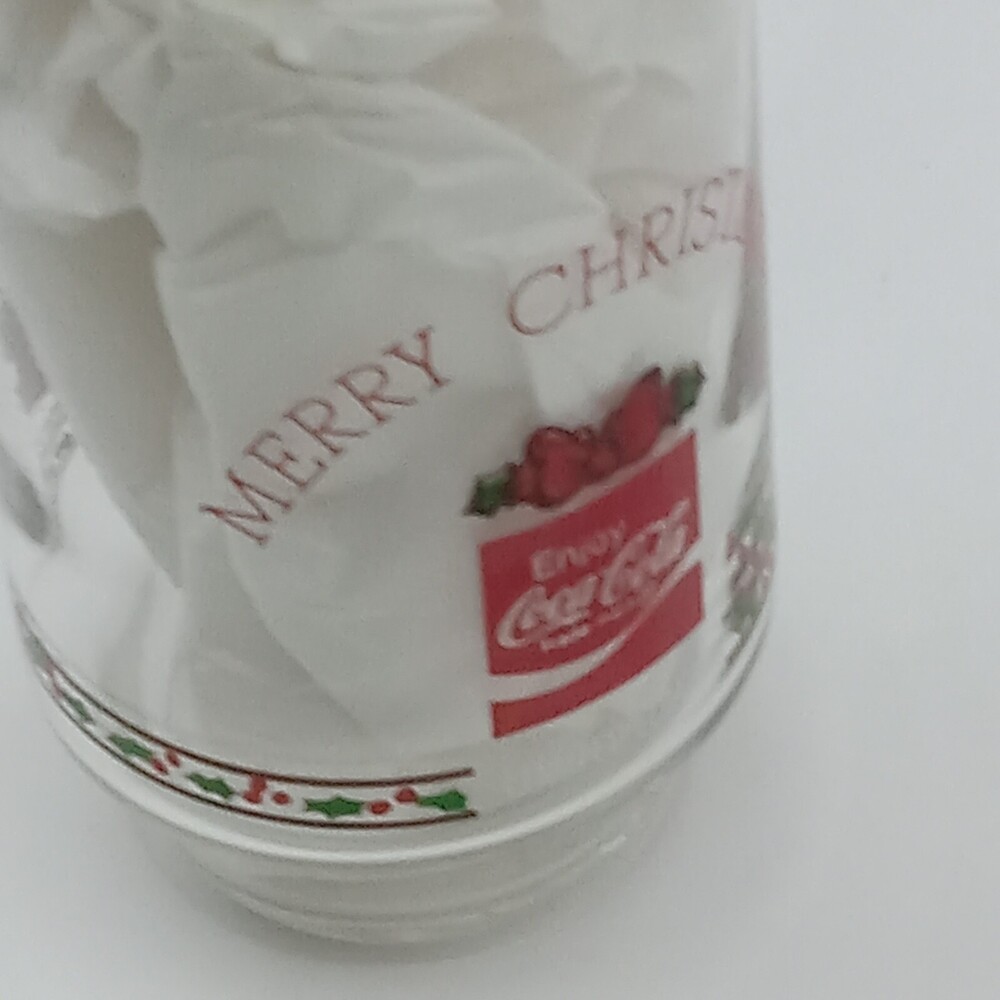 COCA COLA HOLLY HOBBIE Christmas Tree Kitten Red Green American Greetings 16 OZ - Picture 6 of 7